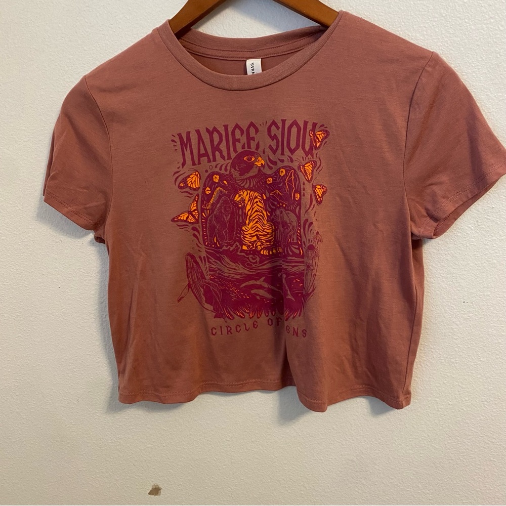 Mariee Siou Circle of Signs Graphic Crop Top